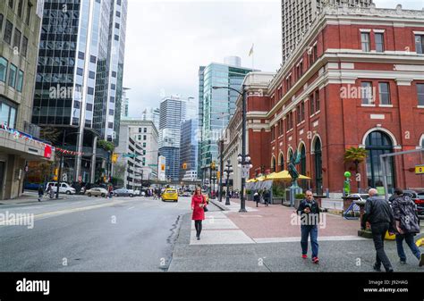 Beautiful street view in Vancouver downtown - CANADA Stock Photo - Alamy