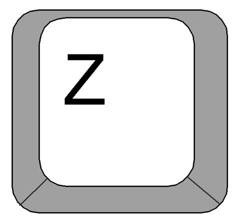 Clipart: Computer Keyboard keys - Letter Z key