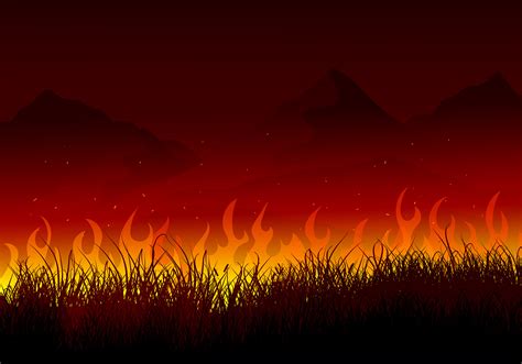 Burning Bush Background Free Vector 156054 Vector Art at Vecteezy