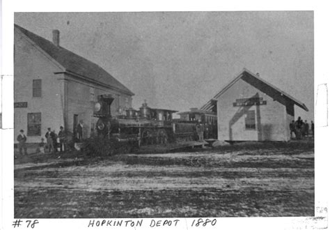 Hopkinton Depot 1880 (HOPKINTON PUBLIC LIBRARY Closet Box 11 file 17 no. 78) – Hopkinton Upper ...