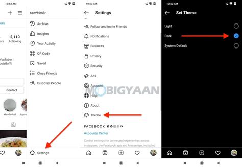 How to enable dark theme on Instagram