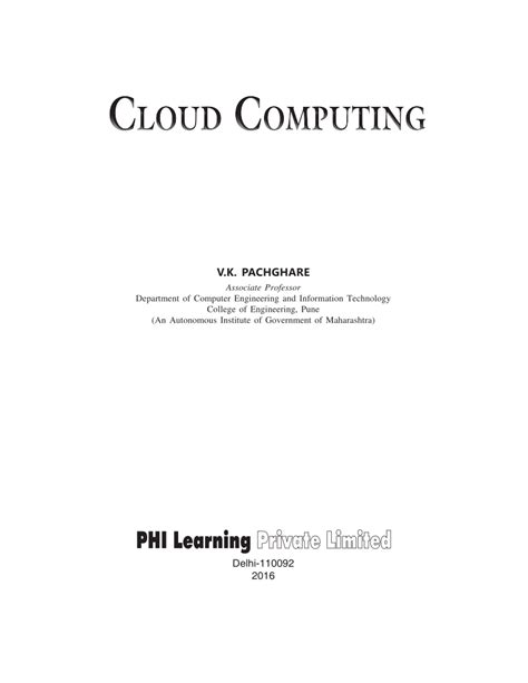 (PDF) Cloud Computing