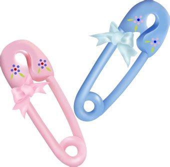 Baby Diaper Pin clip art