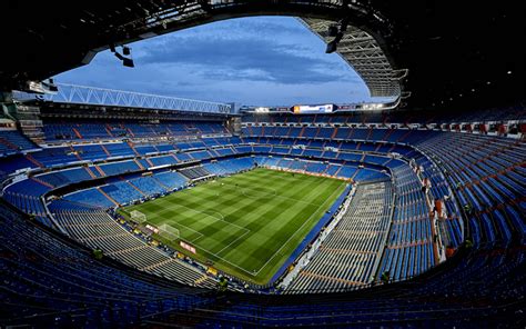 Download wallpapers Santiago Bernabeu Stadium, 4k, football stadium ...