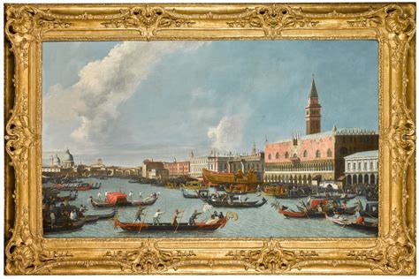 ENGLISH FOLLOWER OF CANALETTO | VENICE, A VIEW OF THE PALAZZO DUCALE FROM THE BACINO, WITH THE ...