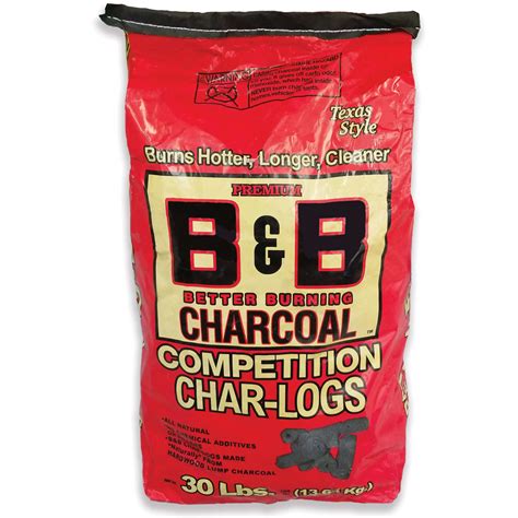 B&B Charcoal Competition Char-Logs All Natural Hardwood Charcoal Briquettes 30 lb. - Ace Hardware