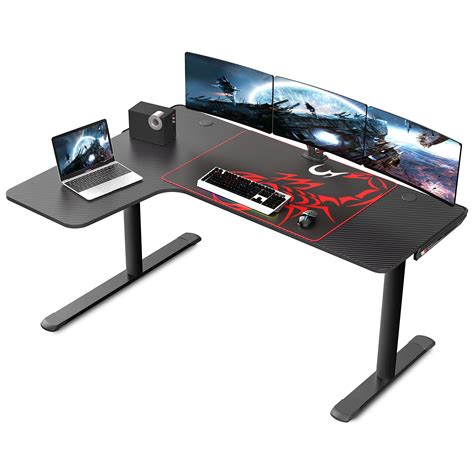 Eureka Ergonomic L-Shaped Corner Desk 60 Inch PC Computer Desks, Large Gaming Table With Mouse ...