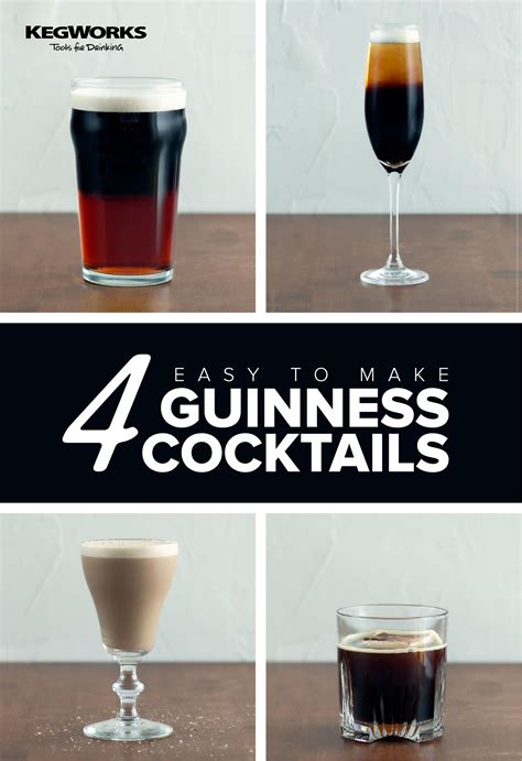 Pinterest Pin | 4 Easy To Make Guinness Cocktails Guiness Recipes, Guinness Beef Stew Slow ...