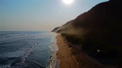 Coastline Sunset Aerial View Footage 26769989 Stock Video at Vecteezy