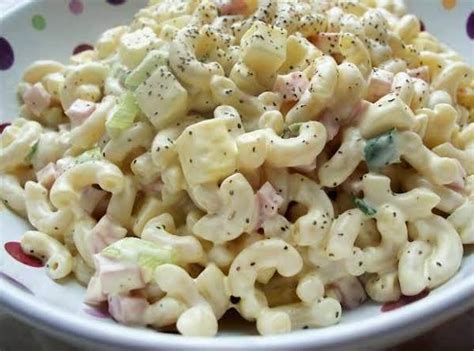 Easy Macaroni Salad With Ham Recipe | Just A Pinch Recipes