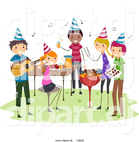 people at a birthday party clipart - Clipground