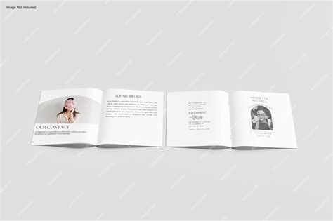 Premium PSD | Square brochure mockup