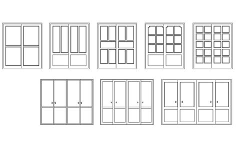 Sliding Door Cupboard Elevation Design CAD Blocks - Cadbull