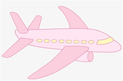 Cute Airplane - Pink Airplane Clipart - 8669x5328 PNG Download - PNGkit