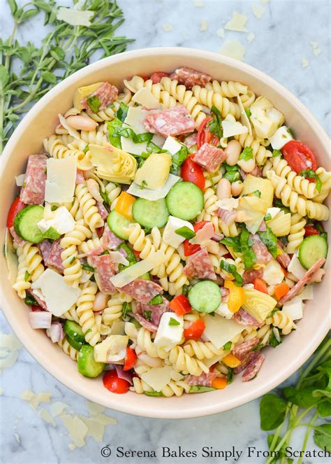 White Bean Salami Pasta Salad | Serena Bakes Simply From Scratch