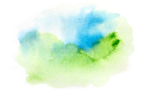 Blue and Green Watercolor Background Stock Image - Image of creative ...