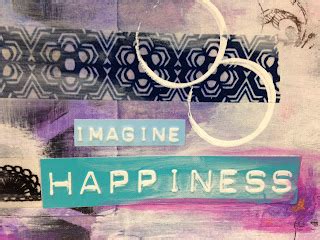 SewPaperPaint: Imagine Happiness Journal Page