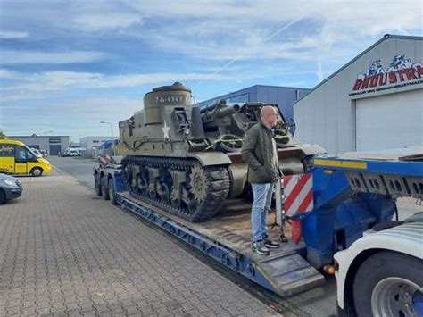 Restored M7 Priest tank on its way from Holland to Oshawa's Ontario Regiment Museum | inDurham ...