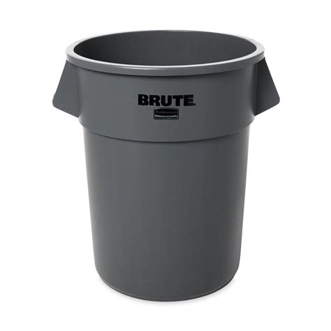 Rubbermaid Commercial Products Brute 55 Gal. Grey Round Trash Can ...