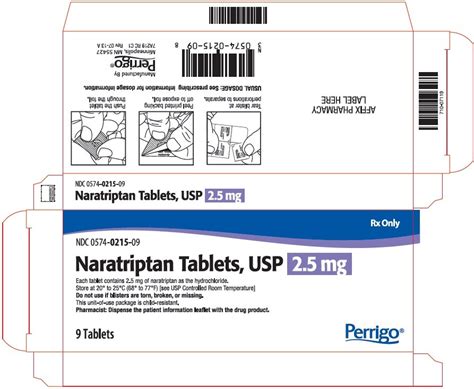 Naratriptan - FDA prescribing information, side effects and uses