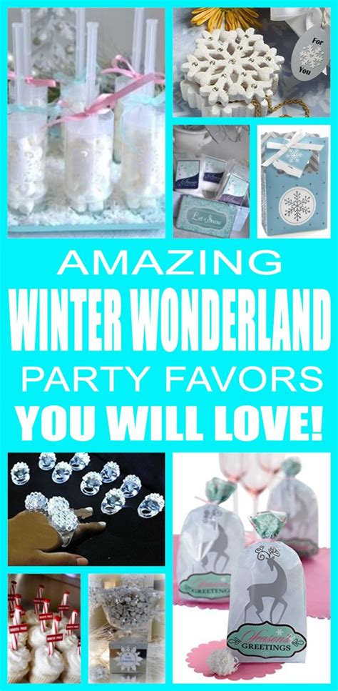 Winter Wonderland Party Favor Ideas