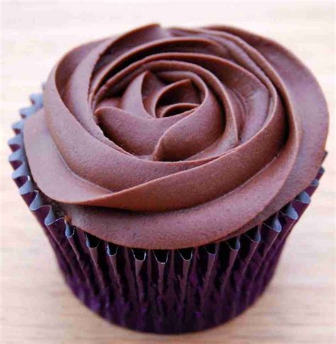 Chocolate Cupcakes with Rose Frosting