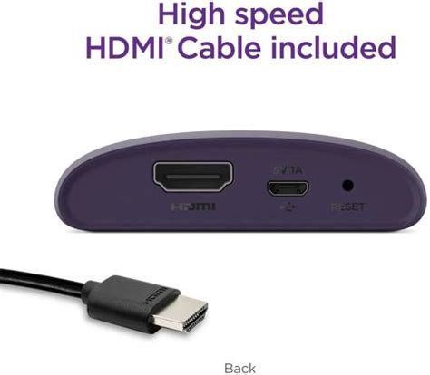 Roku LE HD Streaming Media Player with High Speed HDMI Cable & Simple ...