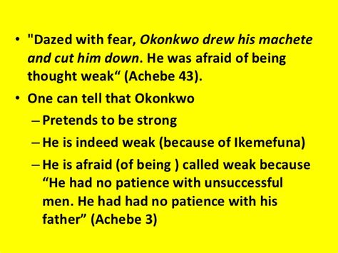 THINGS FALL APART OKONKWO FEAR QUOTES image quotes at relatably.com