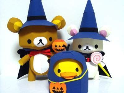 Halloween Rilakkuma and Friends Papercraft | Paperized Crafts