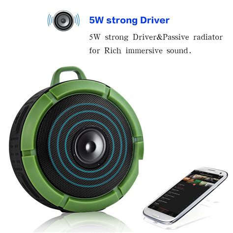 Bluetooth 4.0 Speaker Portable IP67 Waterproof Wireless Speaker with 8 ...