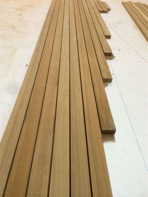 Teak decking panel | Boat flooring ideas, Teak yacht, Teak