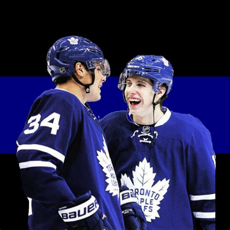 Auston Matthews and Mitch Marner icons for the...