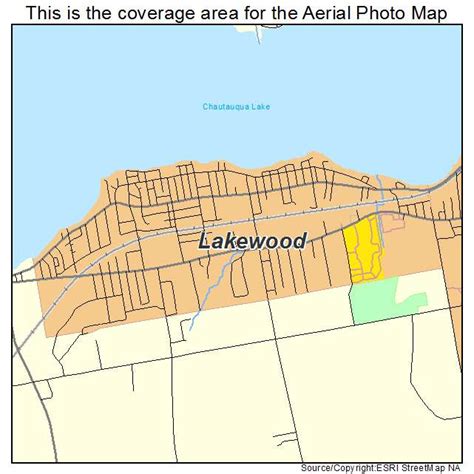 Aerial Photography Map of Lakewood, NY New York