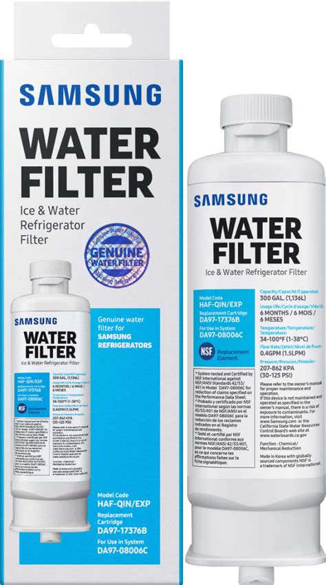 Water Filter for Select Samsung Refrigerators White HAF-QIN - Best Buy