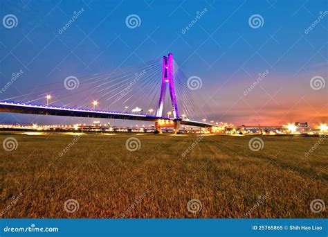 Bridge night stock image. Image of night, bridge, downtown - 25765865