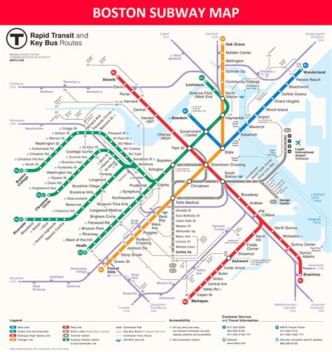 Boston Attractions Map | FREE PDF Tourist City Tours Map Boston 2025