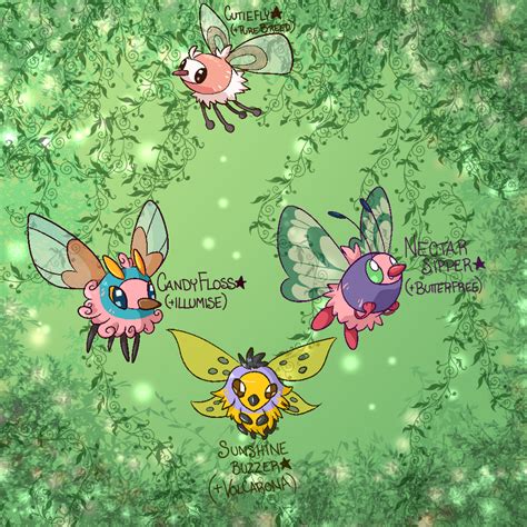 Cutiefly Variants [Shiny] by PonyPaintSplatter on DeviantArt