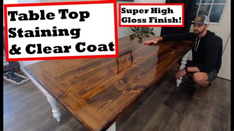 Finishing A Farmhouse Table Top | Brokeasshome.com