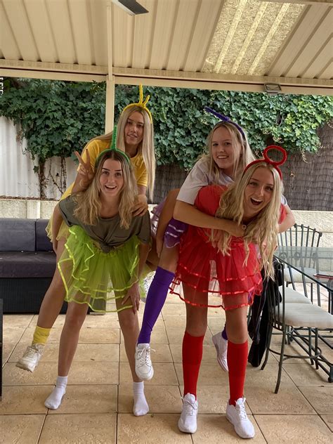 #costume #halloween #teletubbies #friends #group #dressup #outfits | Cute group halloween ...