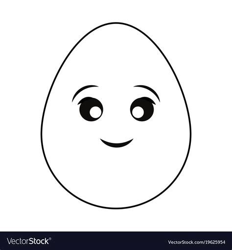 Cartoon egg icon Royalty Free Vector Image - VectorStock