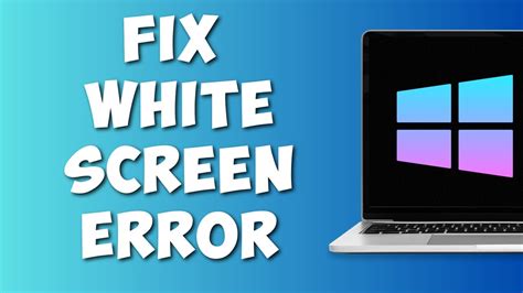 How To Fix White Screen on Windows 10 ,11,8,7 Laptop Or Computer ( 4 ...