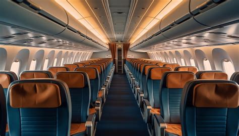 Premium AI Image | Airplane cabin interior design