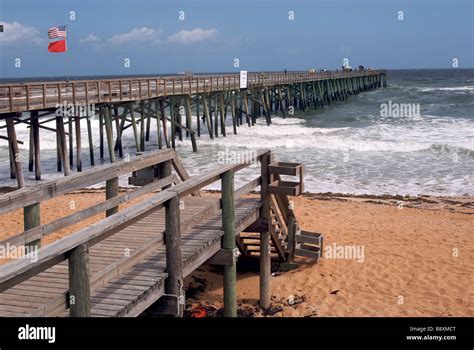 Flagler beach Florida pier Stock Photo - Alamy