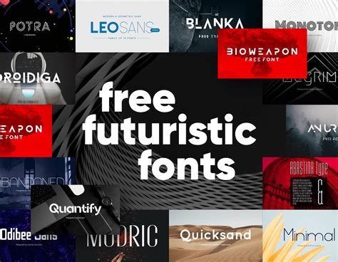 Free Futuristic Fonts: A Cutting Edge Selection For Your Fonts Library