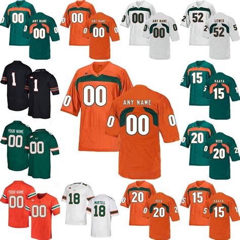 2020 Miami Hurricanes College Football Jerseys Shaquille Quarterman ...