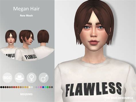 Sims 4 Cc Short Female Hair Maxis Match - My Bios