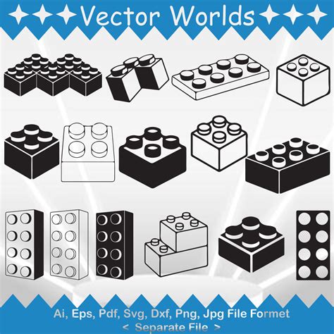 Brick Svg File Building Blocks Svg File Vector Clipart Cricut Cameo | My XXX Hot Girl