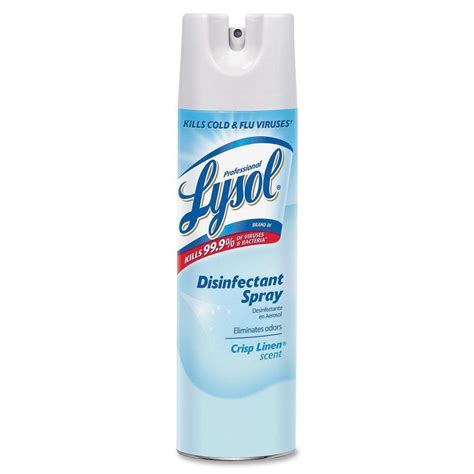 Lysol 19 oz. Crisp Linen Disinfectant Spray-79329 - The Home Depot