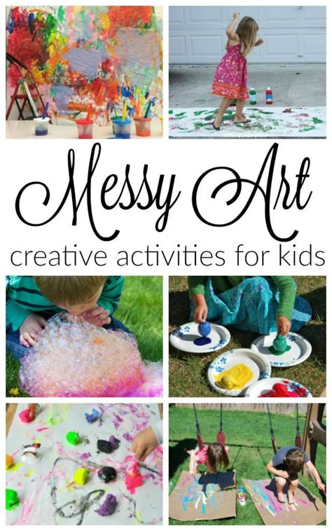 10 awesomely messy art activities for kids! These process art activities are great for ...