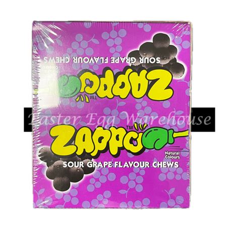 Zappo Sour Grape Flavour Chews 30 Pieces - Easter Egg Warehouse